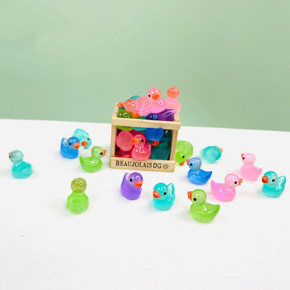 10/20Pcs Glow in The Dark Little Ducks